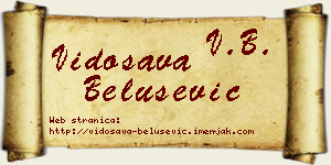 Vidosava Belušević vizit kartica